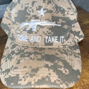Army green “come and take it” hat
